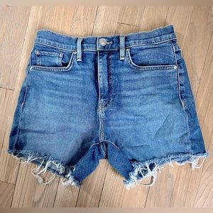 Hudson Jeans Devon High-Rise Boyfriend Shorts in Let It Ride. Size 26.